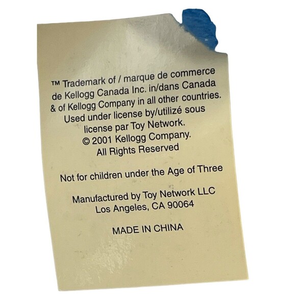 Toy Network Toucan Sam Kelloggs Team Tony Plush 12” Stuffed Animal Toy 2001 - Picture 8 of 16